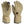 Mobile Warming tan leather heated gloves with wrist adjustment straps and power button