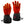 ActionHeat battery heated gloves with red heating elements and black cuffs