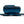 Blue headlamp with three illuminated blue battery indicator lights on an elastic strap