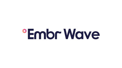 The Embr Wave logo features dark blue text 