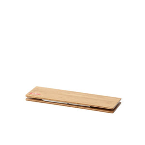 Snow Peak bamboo table top folded flat