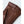 Hestra brown leather glove cuff with decorative stitching