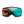 Tortoise shell frame sports sunglasses with a large reflective blue and orange gradient shield lens