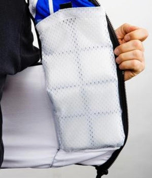 TechKewl cooling vest interior pocket with mesh lining