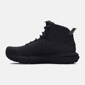 Under Armour black high top sneaker boot with lace up closure and textured sole