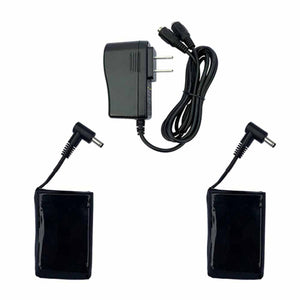 Volt Heat dual battery charger and two black battery packs