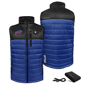 ActionHeat Buffalo Bills 5V Men's Colorblock Puffer Battery Heated Vest