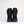 Back view of black Pajar winter boots with quilted shaft and branded pull tab