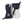 Hestra navy and white three finger ski gloves with adjustable wrist straps and drawcord cuffs