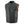 Milwaukee Leather black motorcycle vest with mandarin collar and orange lining