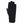 Seirus black winter glove with a ribbed cuff