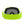 Neon green ski goggles with grey lens and white strap