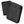 Black Gobi portable power bank with two USB output ports and LED battery indicator lights