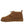 Bearpaw brown suede lace up ankle boot with shearling lining and flat rubber sole