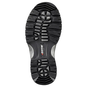Baffin boot rubber outsole with deep tread pattern and logo