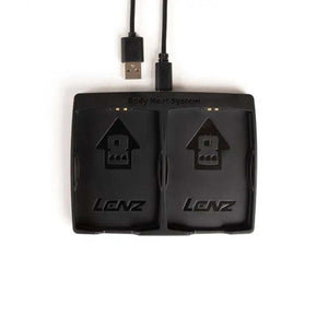 Lenz dual battery charging dock with USB cable