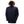 Helly Hansen navy blue parka with faux fur hood and red drawstring details