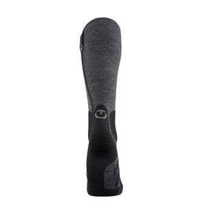 Therm-ic grey and black knee high heated ski sock