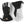 Hestra black and white Gore-Tex ski gloves with adjustable wrist straps