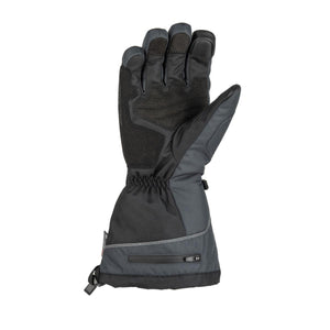 Mobile Warming black insulated winter glove with zippered cuff pocket