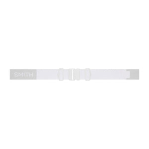 White Smith goggle strap with adjustable plastic buckles