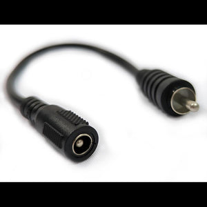 DC power female to RCA male adapter cable