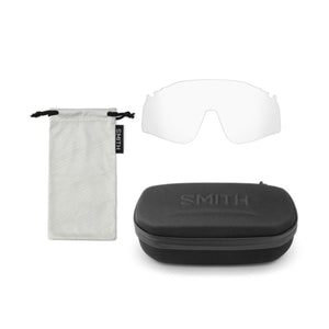 Smith replacement clear lens with microfiber bag and protective hard case