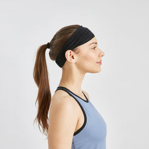 Mission Intellisoft Cooling Gathered Headband - Black