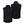 Front and back view of a black Venture Heat softshell vest with red piping