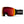 Smith ski goggles with red mirrored lens and black strap