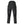 Black motorcycle riding pants with adjustable leg straps and reinforced seat