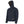 Pioneer navy blue hooded softshell heated jacket with front zipper and chest pocket
