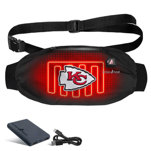 ActionHeat Kansas City Chiefs heated hand warmer pouch with battery pack and charging cable