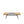 Snow Peak bamboo folding table with black metal frame and open center section