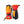 Hestra orange and red three finger ski mittens with black palm and wrist strap