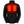 Black softshell heated jacket with glowing red chest heating elements
