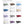 Color swatches for Microflannel year round sheet blankets in twelve different shades