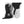 Hestra black and grey three-finger ski mittens