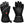 Black heated winter gloves with an on off button and adjustable wrist strap