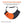 Orange and black hand warmer muff with windproof water resistant shell and polyester fleece lining