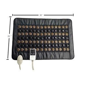 UTK heating pad with jade stones measuring 31 inches by 21 inches with digital controller