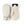 Hestra off white leather mittens with black cuff detail and drawstring closure