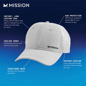 Mission Cooling Vented Performance Hat - Alloy Heather Gray