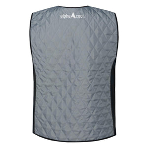 AlphaCool grey quilted cooling vest back view
