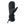 Seirus black leather mitten with extended cuff