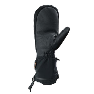 Seirus black leather mitten with extended cuff