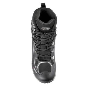 Baffin black lace up winter boot viewed from above