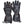 Gerbing black leather heated motorcycle gloves with red stitching and carbon fiber knuckle protection