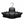 Black hanging LED grow light fixture with adjustable dial