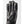 Black leather glove with visible exterior stitching